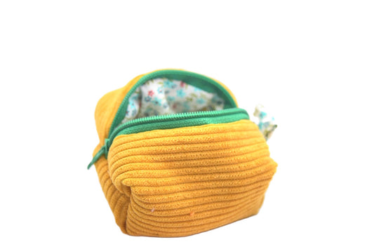 Mini zipper pouch mastard