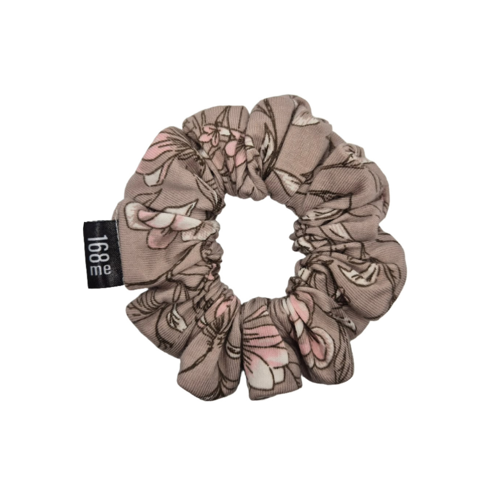 Scrunchie - Cotton Light Brown Small