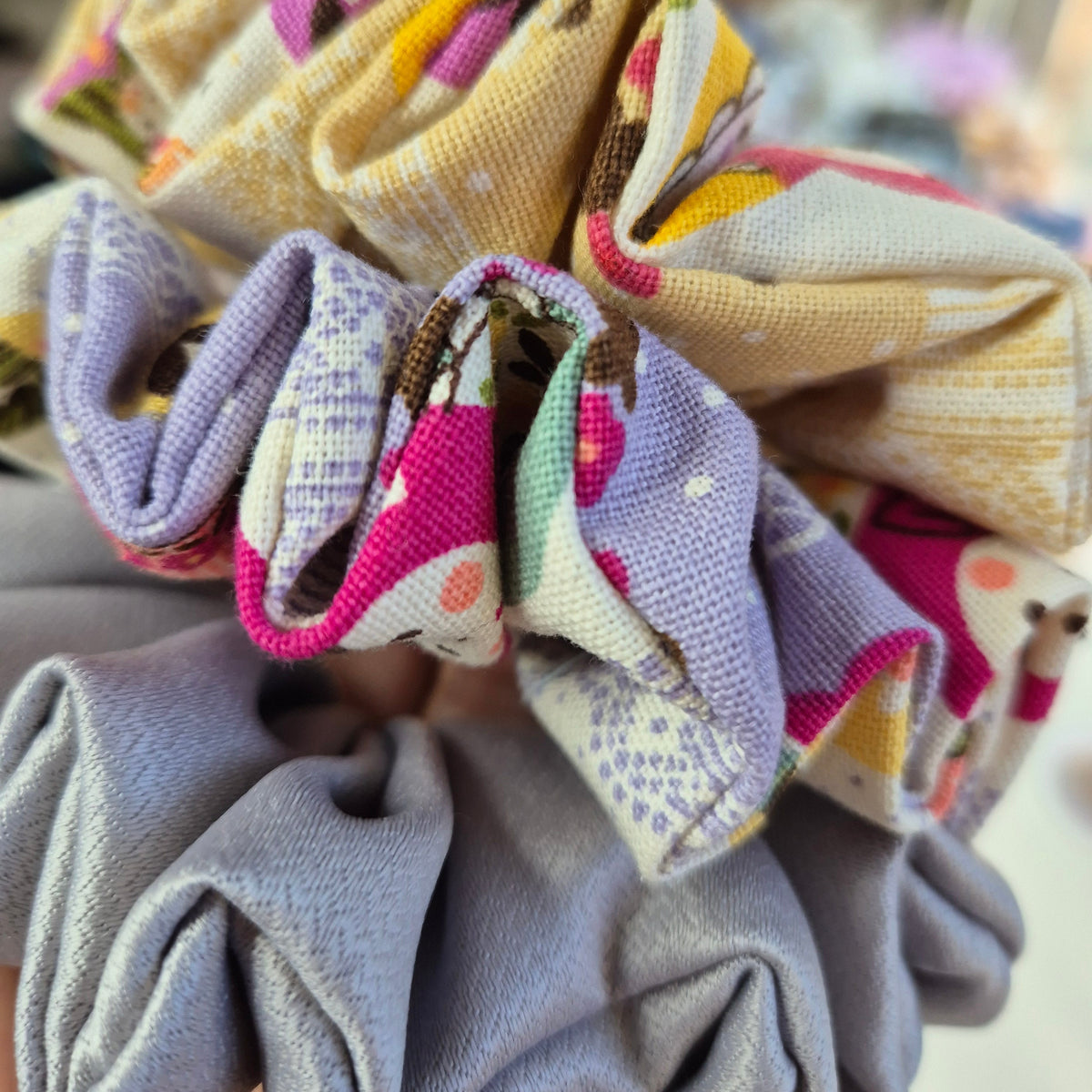 Scrunchie Bundle - Multicolour Medium (Set of 3)