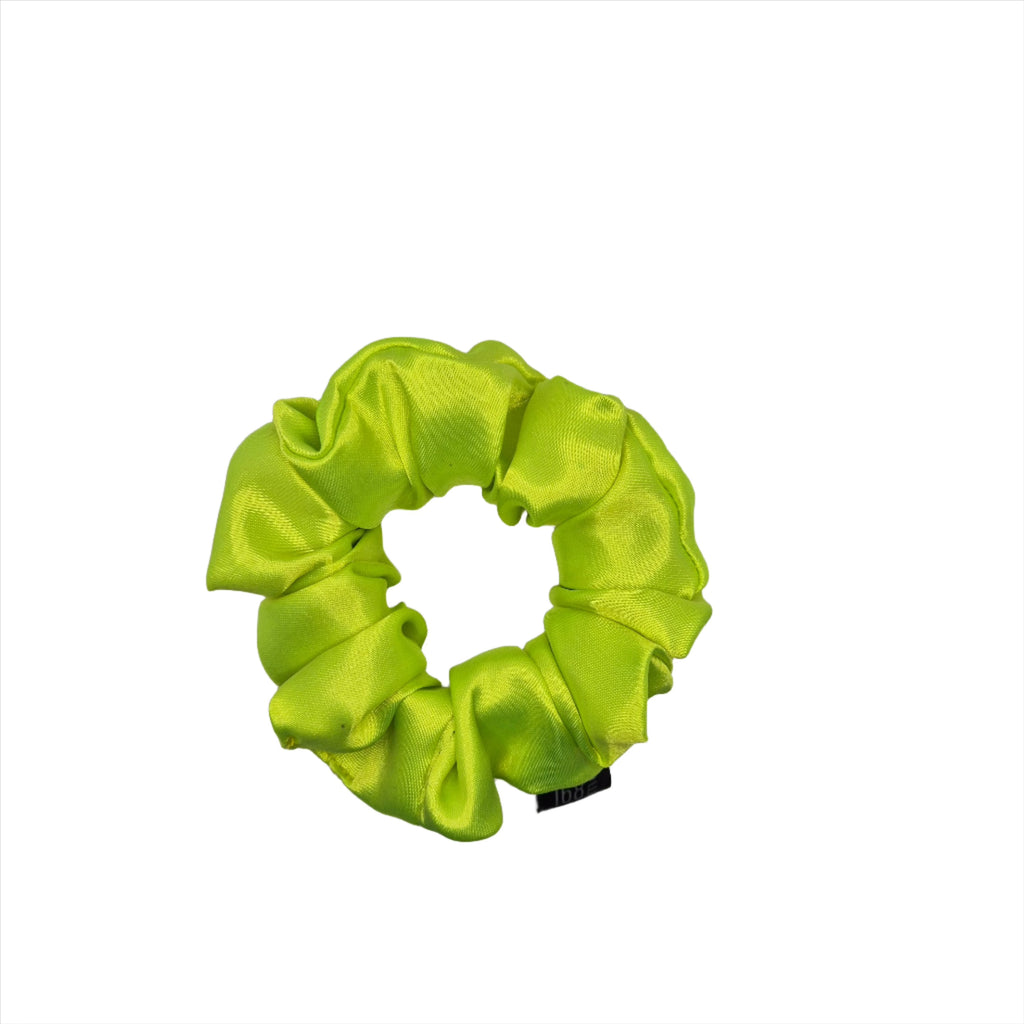 Scrunchie - Cotton Neon Green Small